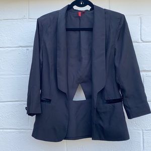 5/48 | sexy black lightweight blazer | size 6|